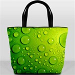 Green Water Drops Bucket Bag