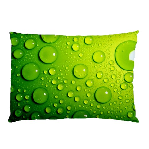 Green Water Drops Pillow Case from ArtsNow.com 26.62 x18.9  Pillow Case