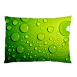 Green Water Drops Pillow Case