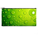 Green Water Drops Pencil Case