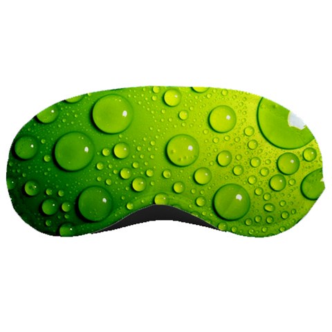 Green Water Drops Sleeping Mask from ArtsNow.com Front