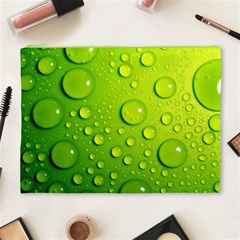Green Water Drops Cosmetic Bag (XL) from ArtsNow.com Front