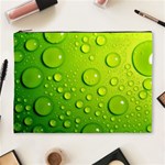 Green Water Drops Cosmetic Bag (XL)