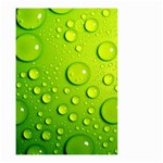 Green Water Drops Small Garden Flag (Two Sides)