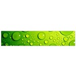Green Water Drops Small Flano Scarf