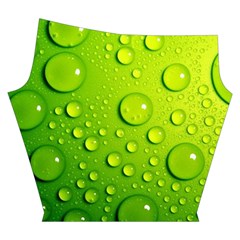 Green Water Drops Yoga Cropped Leggings from ArtsNow.com Right