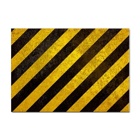 Black And Yellow Caution Sticker A4 (100 pack) from ArtsNow.com Front