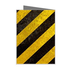 Black And Yellow Caution Mini Greeting Card from ArtsNow.com Right