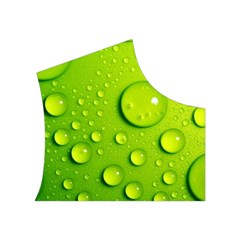 Green Water Drops Women s Button Up Vest from ArtsNow.com Top Right