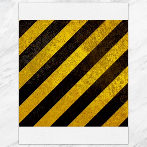 Black And Yellow Caution Canvas 12  x 16  from ArtsNow.com 11.86 x15.41  Canvas - 1