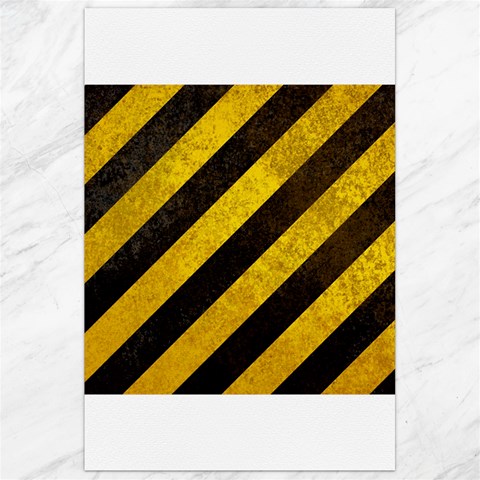 Black And Yellow Caution Canvas 24  x 36  from ArtsNow.com 23.35 x34.74  Canvas - 1