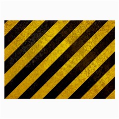 Black And Yellow Caution Large Glasses Cloth (2 Sides) from ArtsNow.com Back