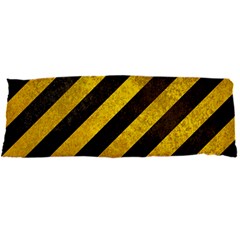 Black And Yellow Caution Body Pillow Case Dakimakura (Two Sides) from ArtsNow.com Back