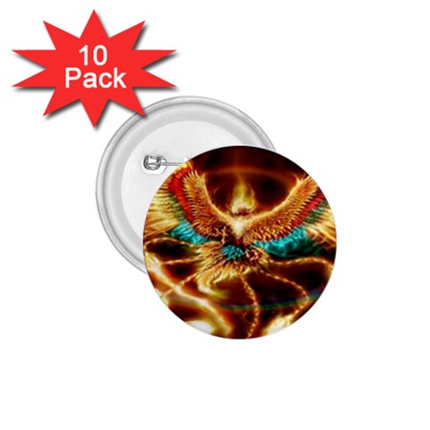 Fire Eagle Art 1.75  Button (10 pack)  from ArtsNow.com Front