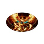 Fire Eagle Art Sticker Oval (100 pack)