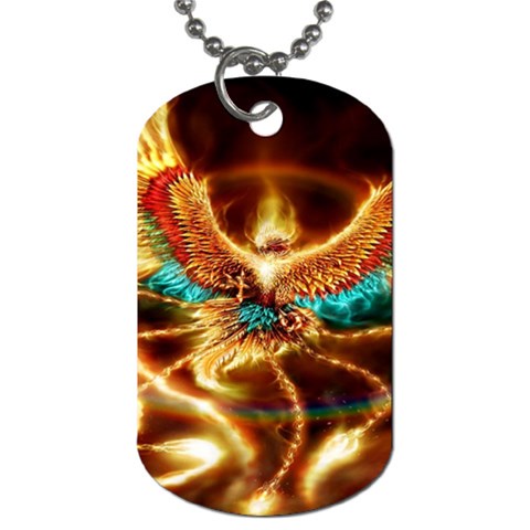Fire Eagle Art Dog Tag (Two Sides) from ArtsNow.com Back