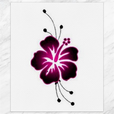 Pink Hawaiian Flower Canvas 8  x 10  from ArtsNow.com 8.15 x9.66  Canvas - 1