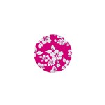 Pink Hawaiian Flowers 1  Mini Button