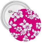 Pink Hawaiian Flowers 3  Button