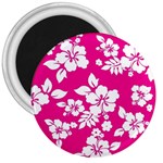 Pink Hawaiian Flowers 3  Magnet