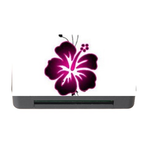 Pink Hawaiian Flower Memory Card Reader with CF from ArtsNow.com Front