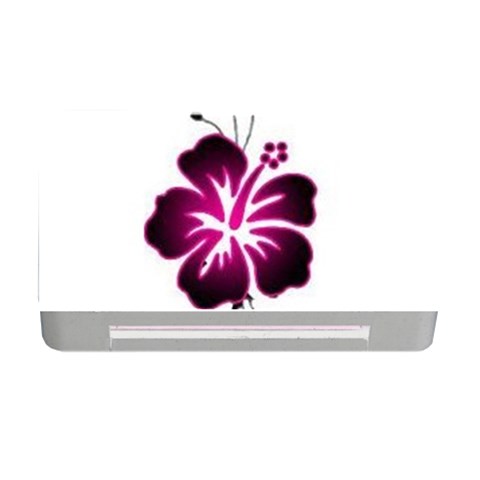 Pink Hawaiian Flower Memory Card Reader with CF from ArtsNow.com Front