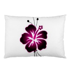Pink Hawaiian Flower Pillow Case (Two Sides) from ArtsNow.com Back