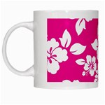 Pink Hawaiian Flowers White Mug