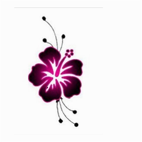 Pink Hawaiian Flower Large Garden Flag (Two Sides) from ArtsNow.com Front