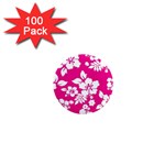 Pink Hawaiian Flowers 1  Mini Magnet (100 pack) 