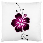 Pink Hawaiian Flower Large Cushion Case (Two Sides)