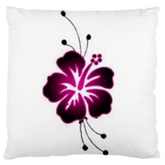 Pink Hawaiian Flower Large Cushion Case (Two Sides) from ArtsNow.com Back