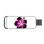 Pink Hawaiian Flower Portable USB Flash (Two Sides)