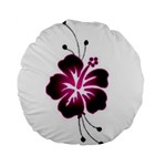 Pink Hawaiian Flower Standard 15  Premium Round Cushion 
