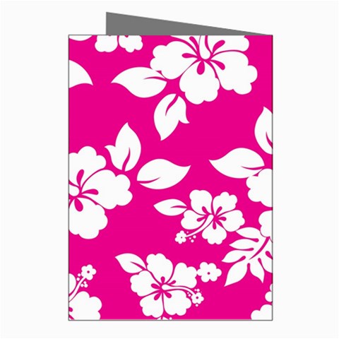 Pink Hawaiian Flowers Greeting Cards (Pkg of 8) from ArtsNow.com Right