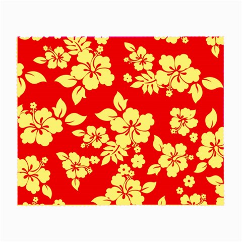 Pink Hawaiian Flowers Small Glasses Cloth from ArtsNow.com Front