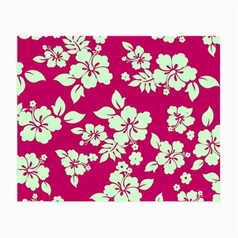 Pink Hawaiian Flowers Small Glasses Cloth from ArtsNow.com Front