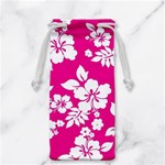 Pink Hawaiian Flowers Jewelry Bag