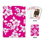Pink Hawaiian Flowers Playing Cards Single Design
