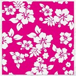 Pink Hawaiian Flowers Canvas 16  x 16 