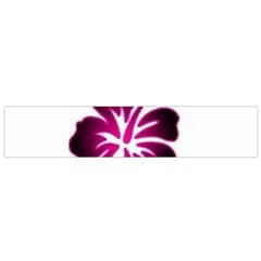 Pink Hawaiian Flower Small Flano Scarf from ArtsNow.com Back