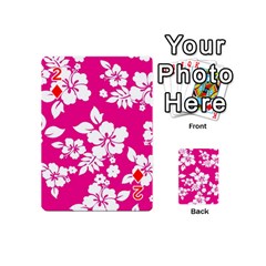Pink Hawaiian Flowers Playing Cards 54 (Mini) from ArtsNow.com Front - Diamond2