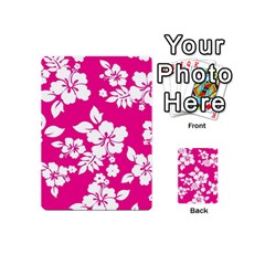 Pink Hawaiian Flowers Playing Cards 54 (Mini) from ArtsNow.com Back