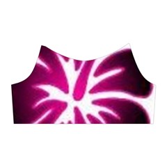 Pink Hawaiian Flower Shoulder Cutout Velvet One Piece from ArtsNow.com Right Sleeve