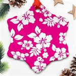 Pink Hawaiian Flowers Ornament (Snowflake)