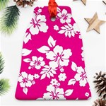Pink Hawaiian Flowers Ornament (Bell)