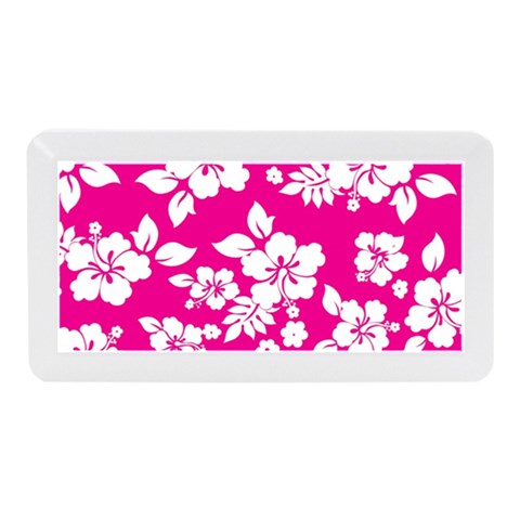 Pink Hawaiian Flowers Memory Card Reader (Mini) from ArtsNow.com Front
