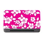 Pink Hawaiian Flowers Memory Card Reader with CF