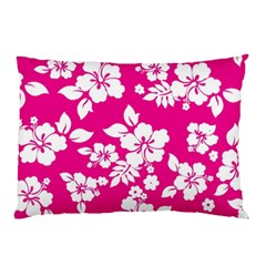 Pink Hawaiian Flowers Pillow Case (Two Sides) from ArtsNow.com Front