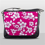 Pink Hawaiian Flowers Messenger Bag